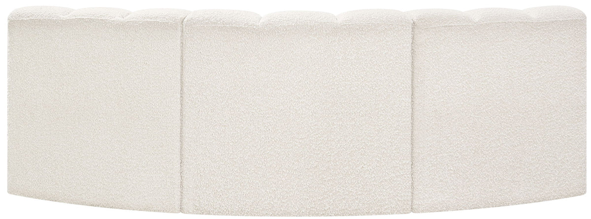 Arc - Boucle Fabric 3 Piece Modular Corner Sofa