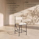 Monarch - Velvet Counter Stool (Set of 2)