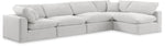 Comfy - 5 Piece Velvet Modular Sectional