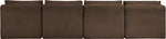 Shaggy - 4 Seat Modular Armless Sofa