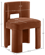 Zuno - Velvet Performance Fabric Upholstered Dining Chair (Set of 2)