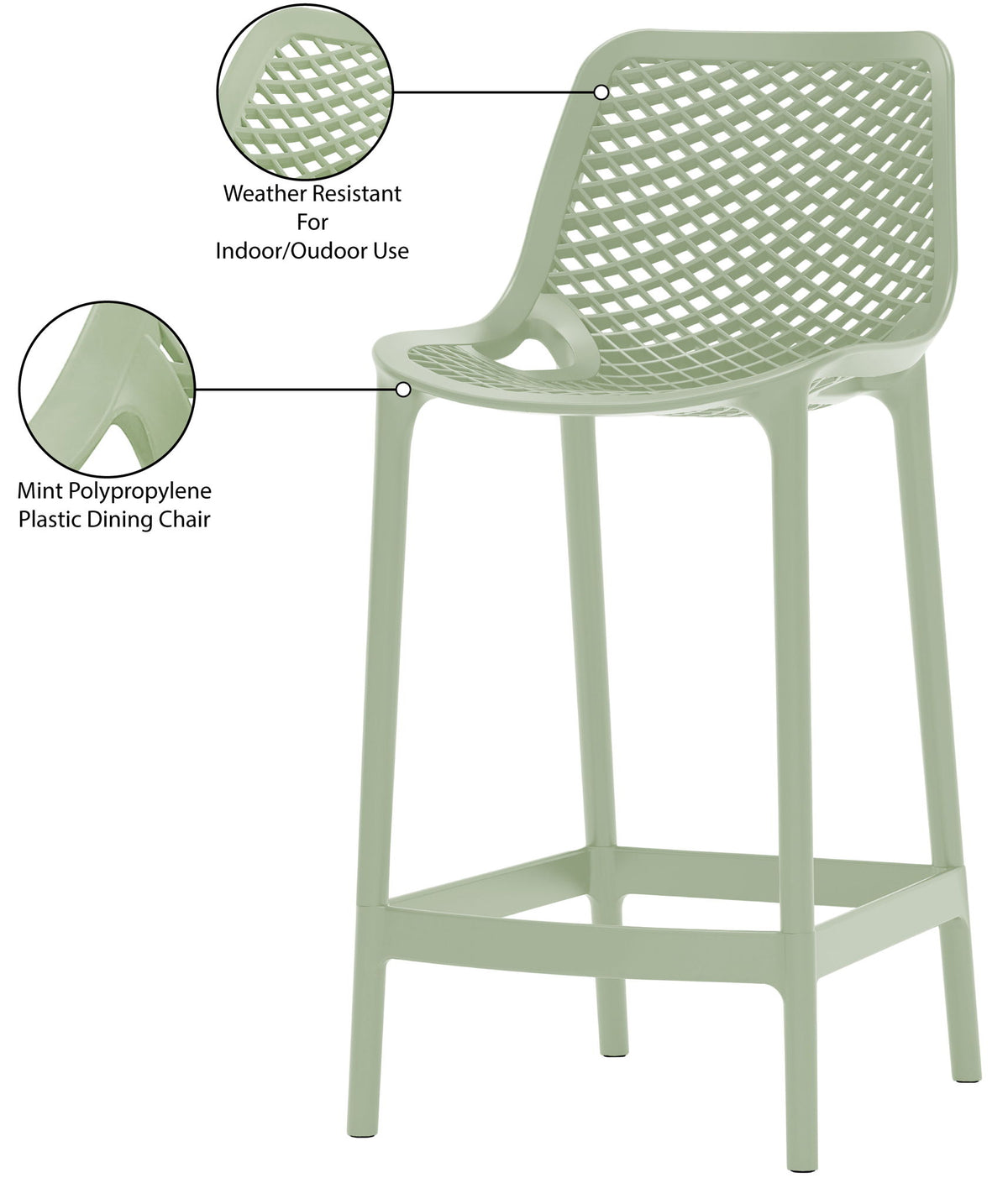 Mykonos - Outdoor Patio Stool (Set of 2)