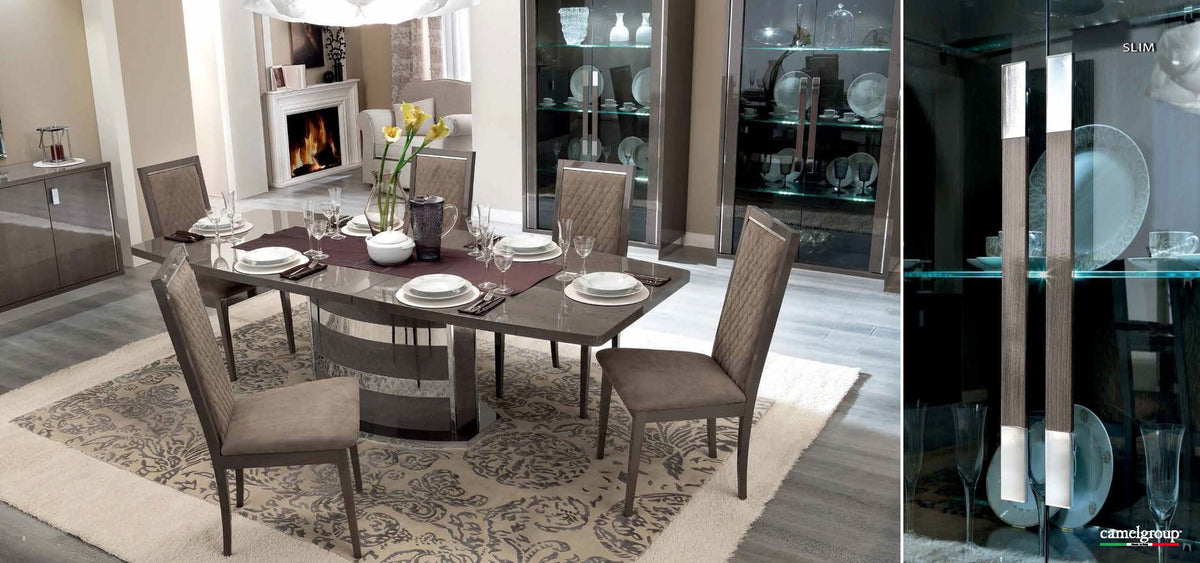 Platinum - Slim Dining Table - Silver Birch