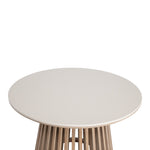 Karmic - 36" Round Outdoor Dining Table - Wire-Brushed Eucalyptus