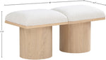 Pavilion - 2 Piece Modular Bench With Natural Base