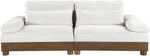 Turin - Chenille Fabric Upholstered Modular Sectional - Cream