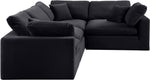 Comfy - 4 Piece Velvet Modular Sectional