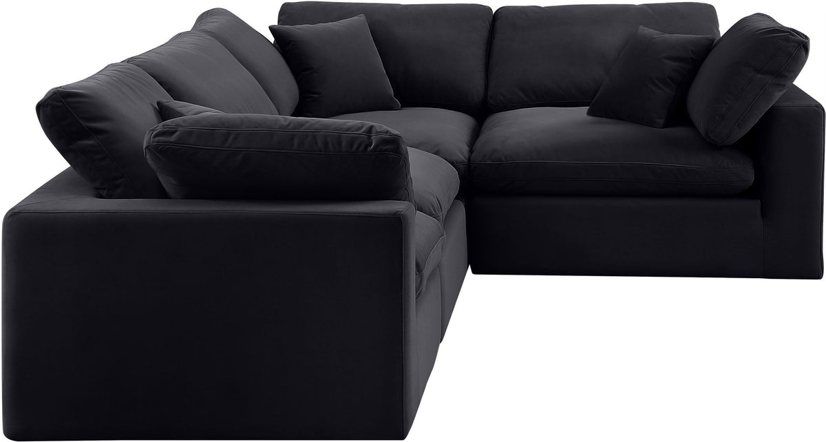 Comfy - 4 Piece Velvet Modular Sectional