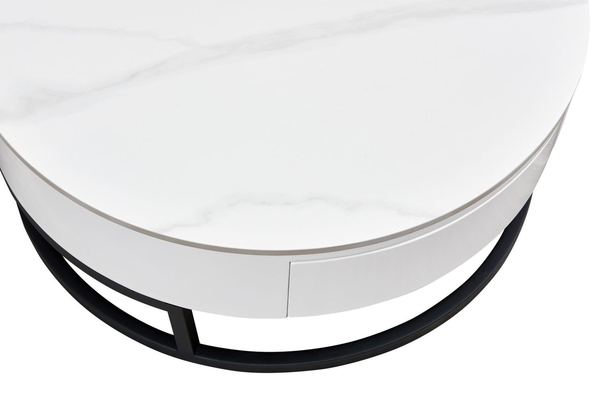 B038 - Coffee Table - White / Black