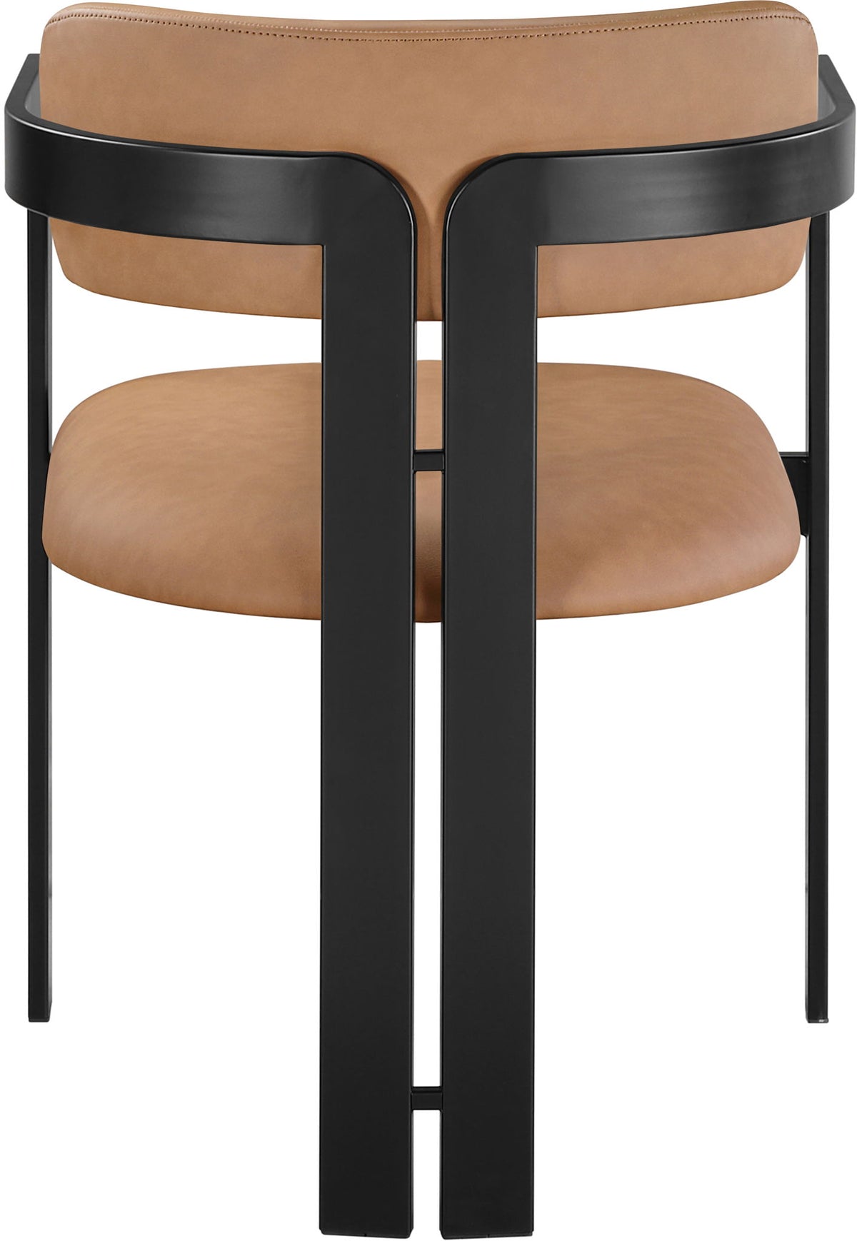 Aurum - Vegan Leather Upholstered Dining Chair With Graphite Black Base (Set of 2)