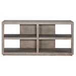 Haven - Long Sofa Table - Gray / Woodtone