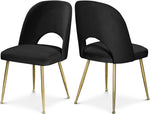 Logan - Dining Chair (Set of 2) - Gold Legs