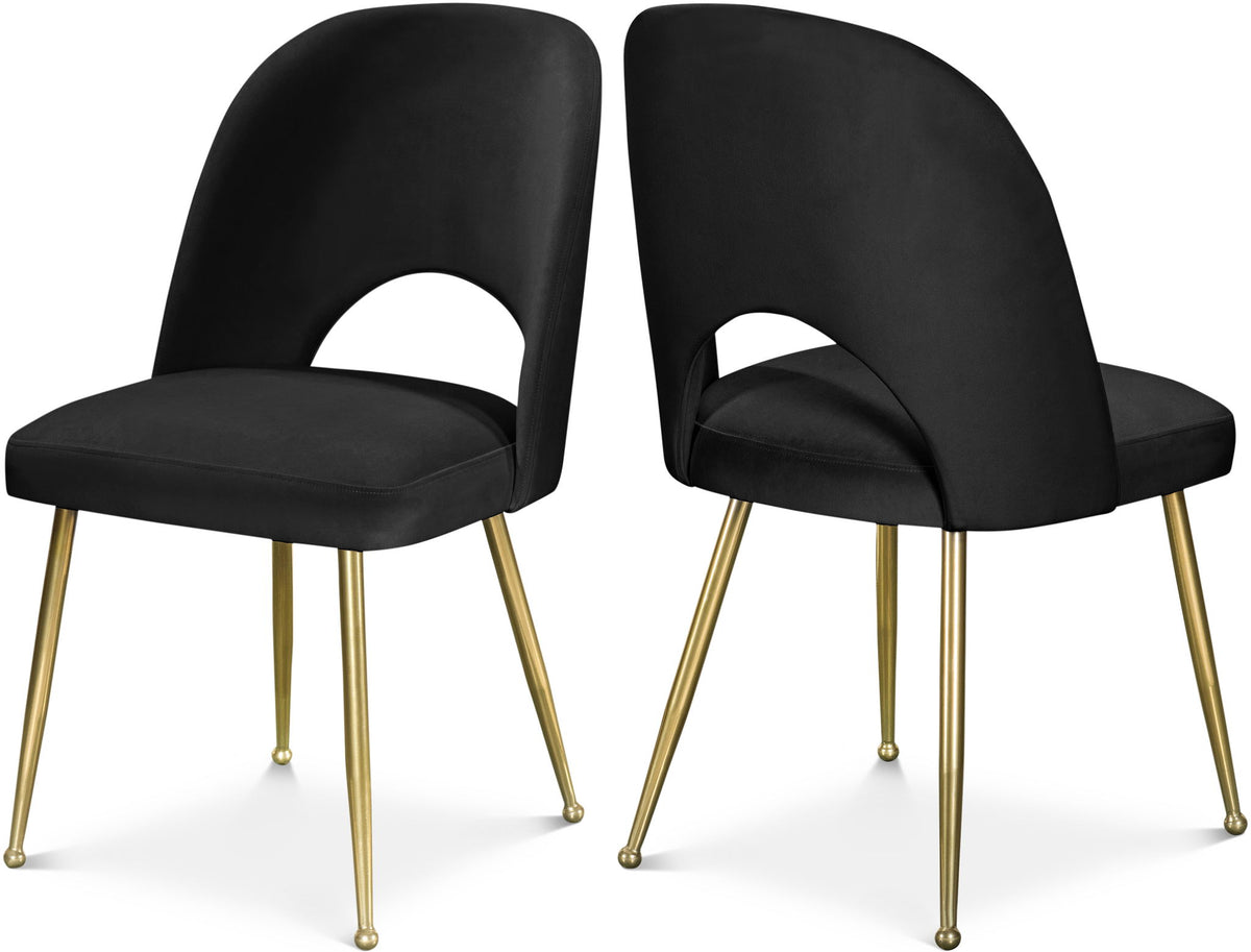 Logan - Dining Chair (Set of 2) - Gold Legs