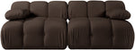 Orin - Velvet Performance Fabric Upholstered 2 Piece Modular Sofa