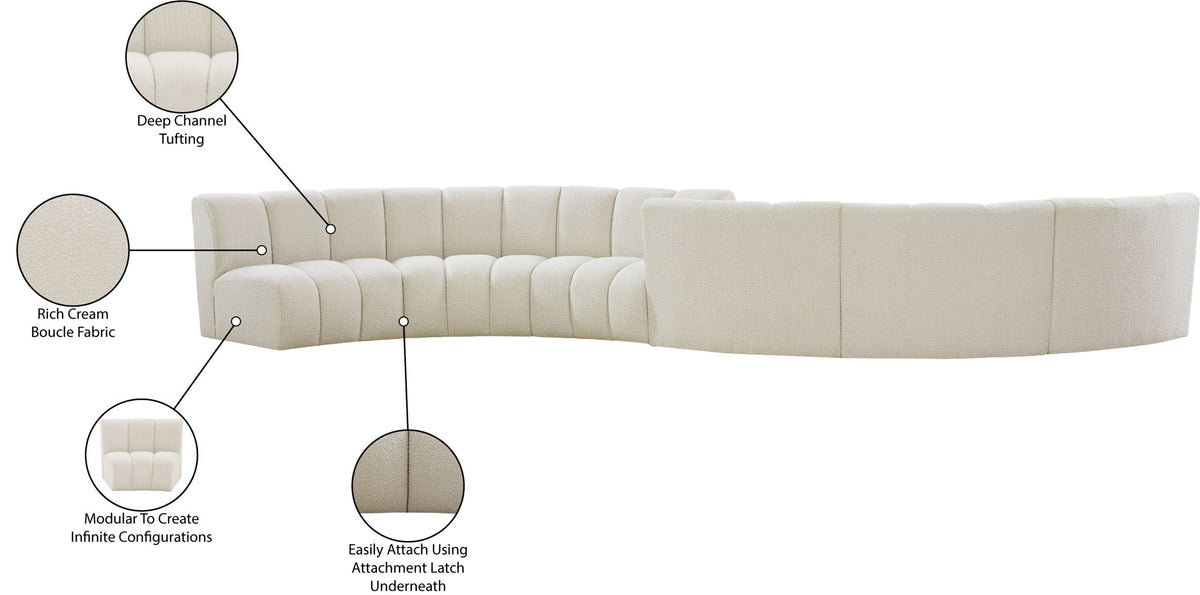 Infinity - 6 Piece Boucle Modular Sectional