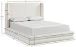 Chandra - Linen Textured Fabric Upholstered Bed