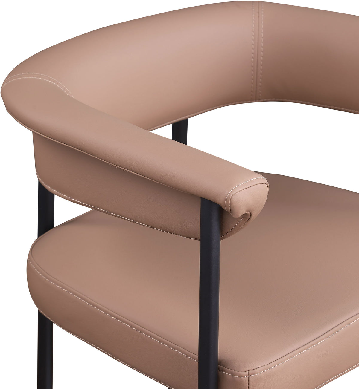 Malin - Faux Leather Counter Stool (Set of 2) - Tan