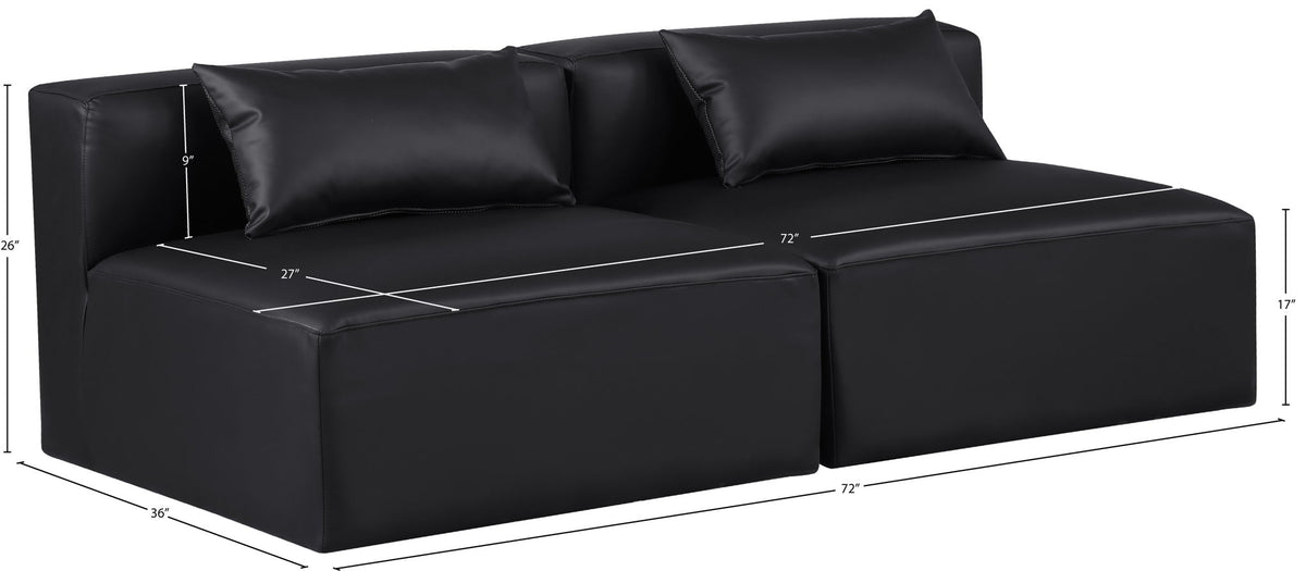 Cube - Modular 2 Seat Armless Sofa