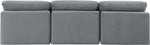 Indulge - Velvet 3 Seat Modular Armless Sofa