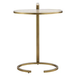 Marbled Pull Up Accent Table - Gold