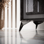 Krystal - 2 Door Vitrine - Black