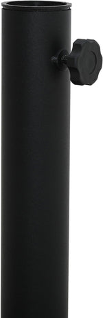 Amalfi - Aluminum Patio Umbrella - Black Base / White Pole