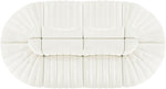 Rummi - Oval Velvet Performance Fabric Upholstered 8 Piece Modular Sectional