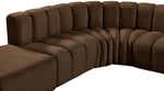 Arc - Velvet 7 Piece Corner Modular Sofa