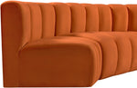 Arc - Velvet 6 Piece U-Shaped Modular Sofa
