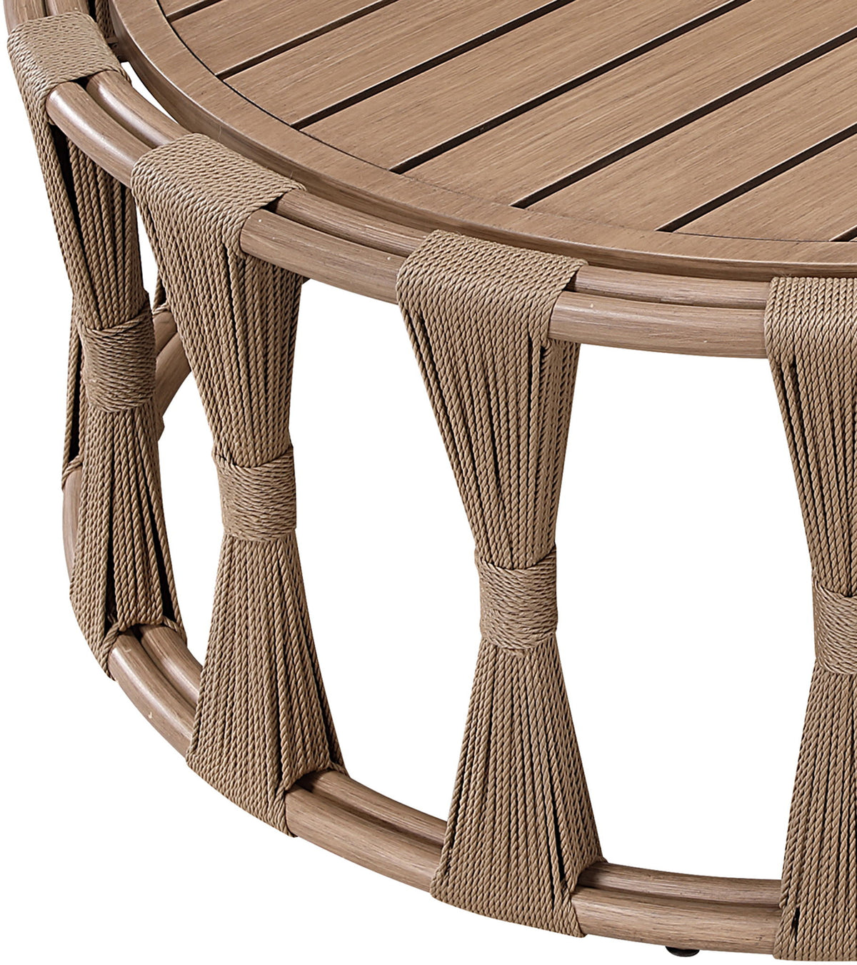 San Pietro - Aluminum Outdoor Patio Coffee Table - Natural