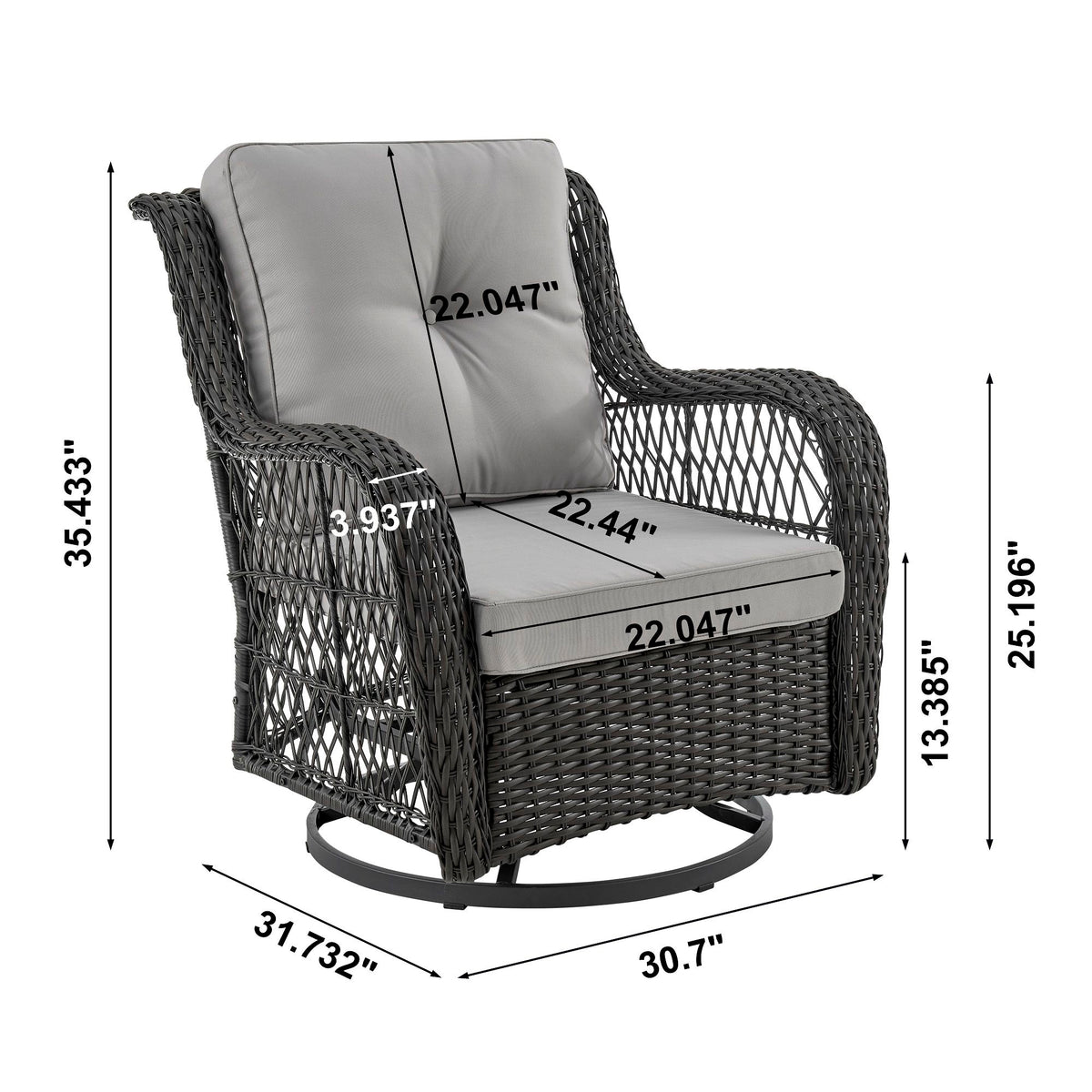 Manhattan Fruttuo - 3-Piece Conversation Set