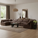 Indulge - Velvet 7 Piece Modular U-Shaped Sectional