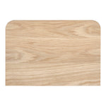 Round Off - Nightstand - Beige / Oak