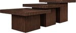 Spencer - Oak Veneer 3 Piece Coffee Tabl