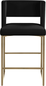 Caleb - Counter Stool with Gold Legs (Set of 2)