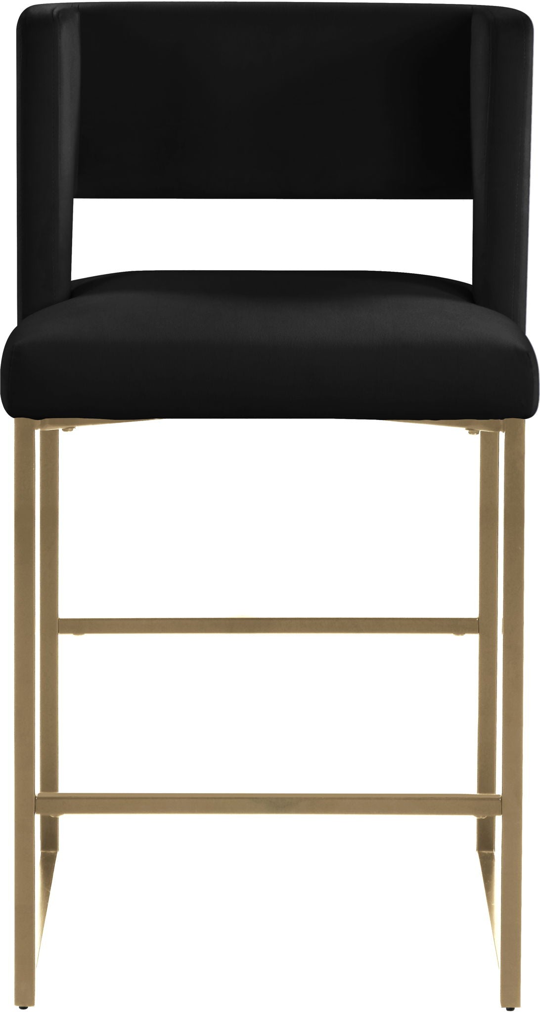 Caleb - Counter Stool with Gold Legs (Set of 2)