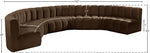 Arc - Velvet 8 Piece U-Shaped Modular Sofa