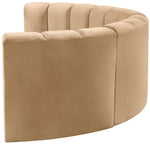 Arc - Velvet 4 Piece U-Shaped Modular Sofa