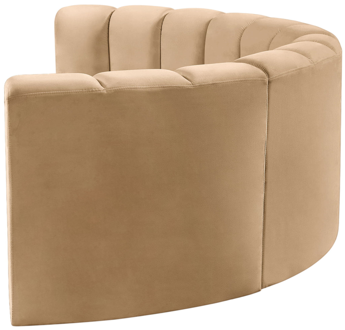 Arc - Velvet 4 Piece U-Shaped Modular Sofa