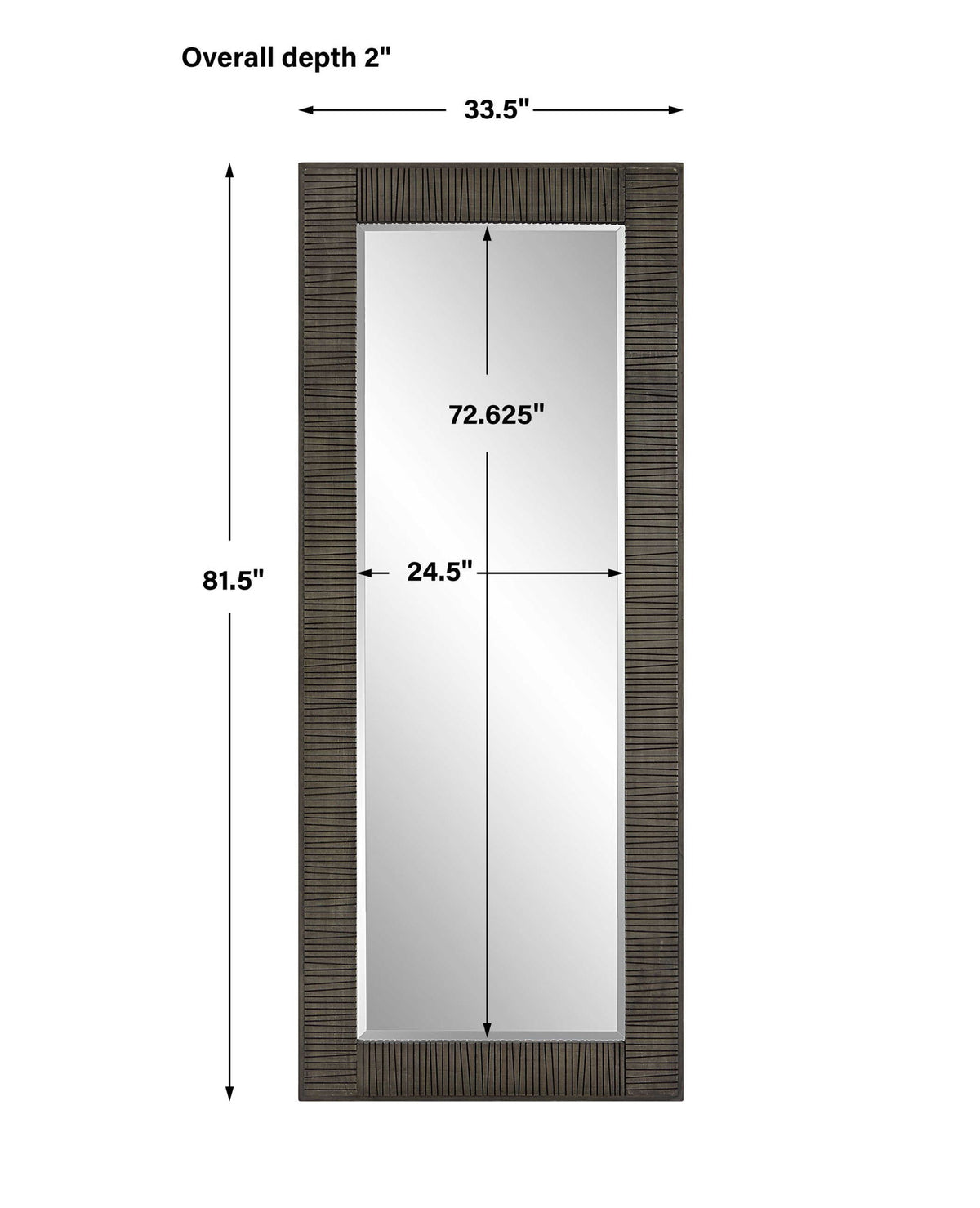 Figaro - Oversized Mirror - Gray