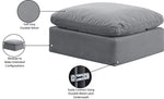 Indulge - Velvet Ottoman