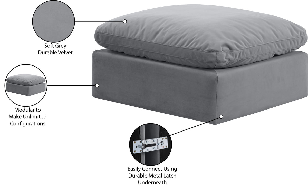 Indulge - Velvet Ottoman