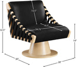Millwin - Swivel Accent Chair With Natural Base