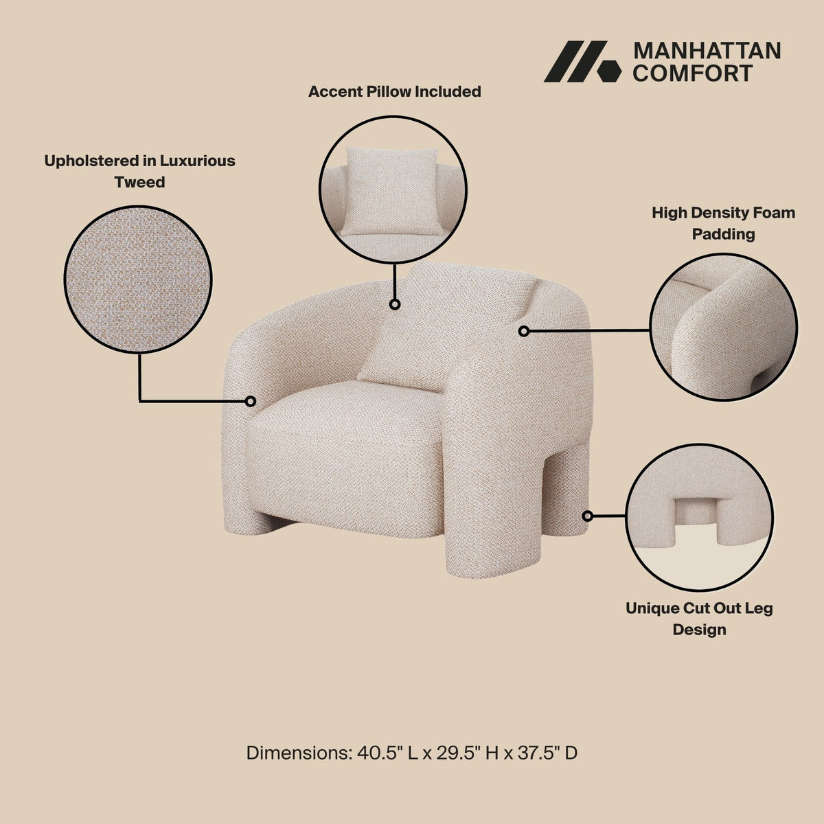 Manhattan Sylvia - Lounge Chair
