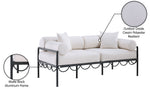 Portofino - Resilient Water Repellent Fabric 69.75" Upholstered Outdoor Patio Loveseat