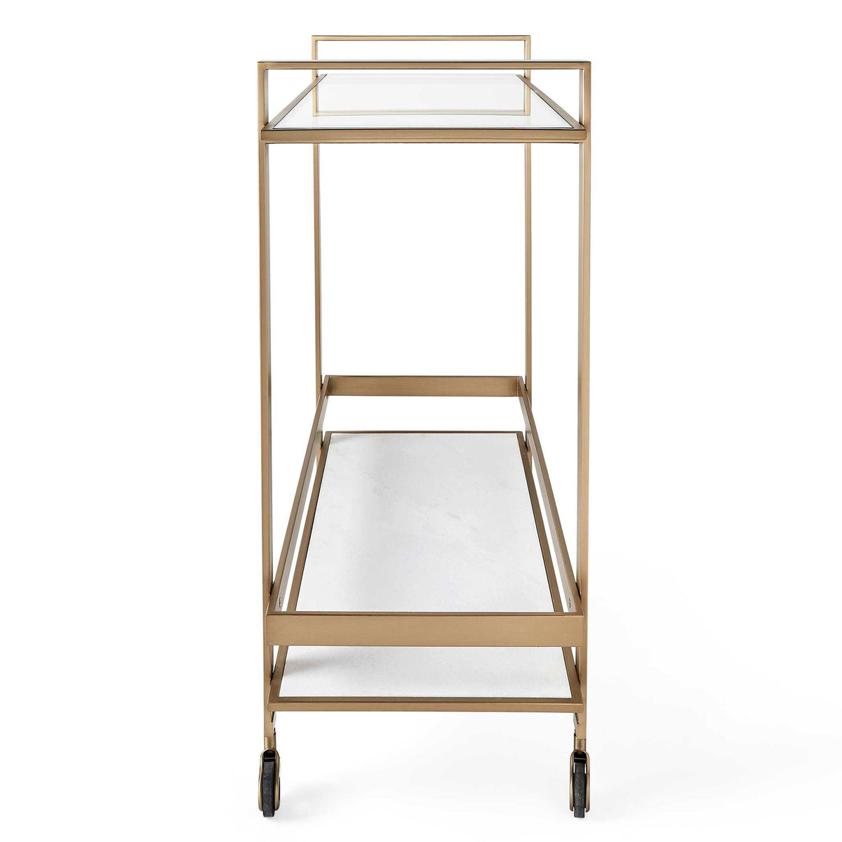 Roll Along - Bar Cart - Brass