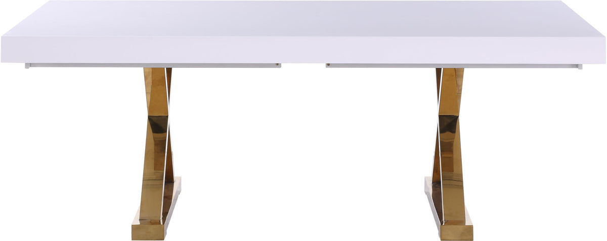 Excel - Extendable Dining Table with Gold Base
