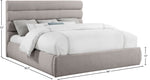 Adam - Linen Fabric Bed With 52" Headboard