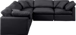 Indulge - Faux Leather 5 Piece Modular Corner Sectional
