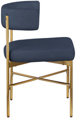 Rivage - Durable Dining Chair With Gold Frame (Set of 2)